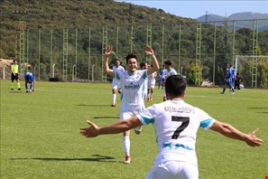 Derbide kazanan Kaş Belediye Spor